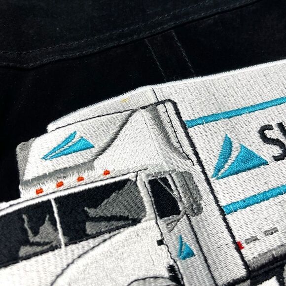 Vtg 90s NOS Summit Letterman Jacket, Suede Leather Varsity School Trucking Lopez - Picture 7 of 7